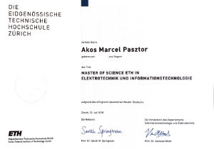 msc degree eth zurich